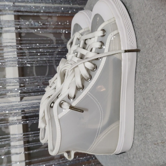 Adidas Nizza size 61/2 not true to size  transparent shoes all white - Picture 2 of 6